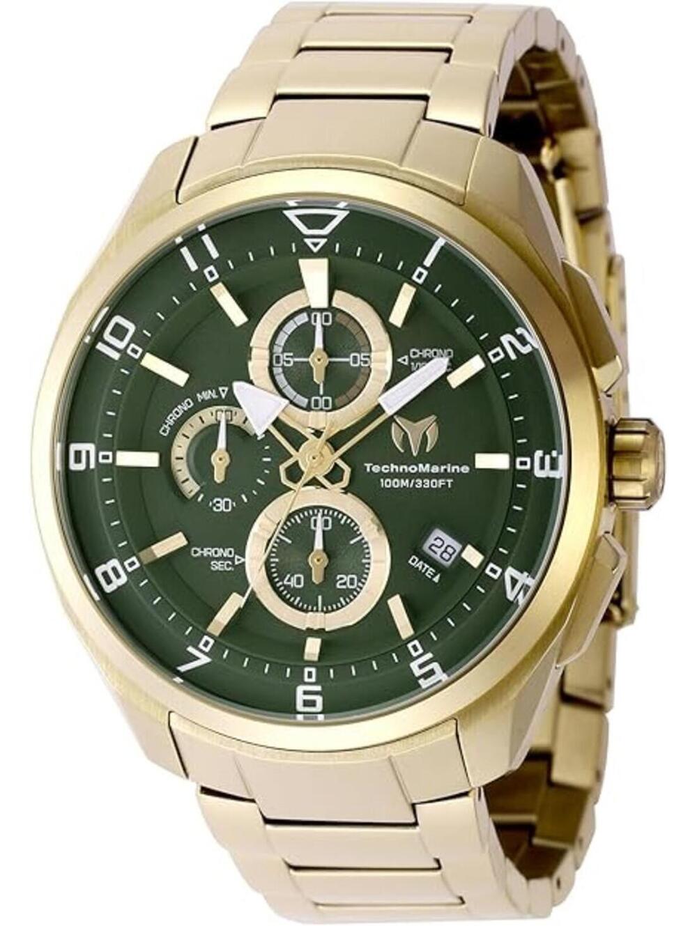 TechnoMarine Ocean Quantum Men's Watch - 44mm. Gold (TM-318131)